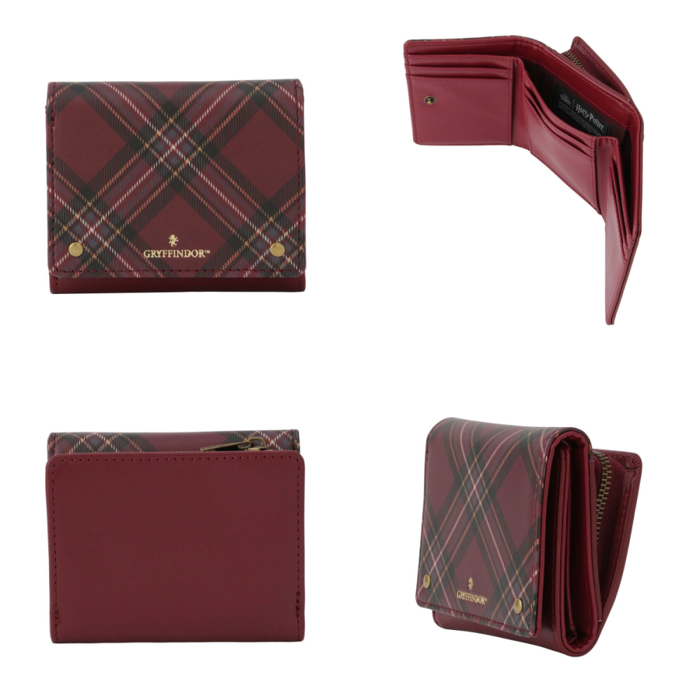 Harry Potter × EASTBOY 學院格紋三折短夾  哈利波特聯名周邊-細節圖2