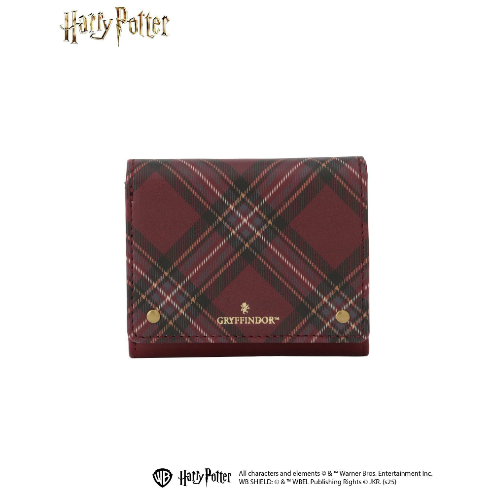 Harry Potter × EASTBOY 學院格紋三折短夾  哈利波特聯名周邊-規格圖9
