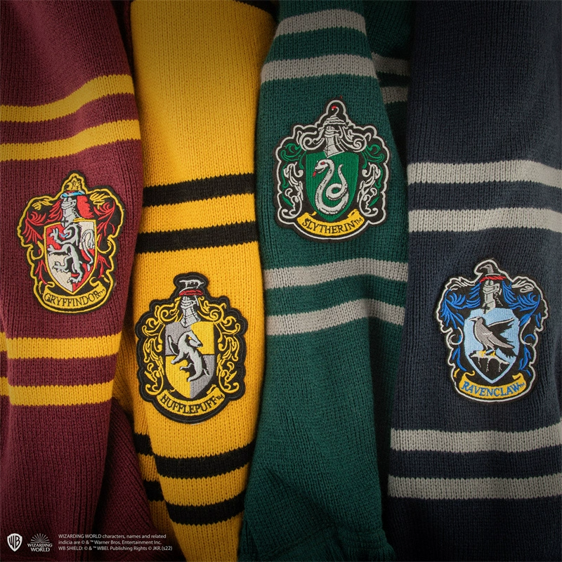 Harry Potter × Cinereplica 學院徽章針織流蘇圍巾 9¾月台商店 哈利波特周邊 霍格華茲-細節圖2