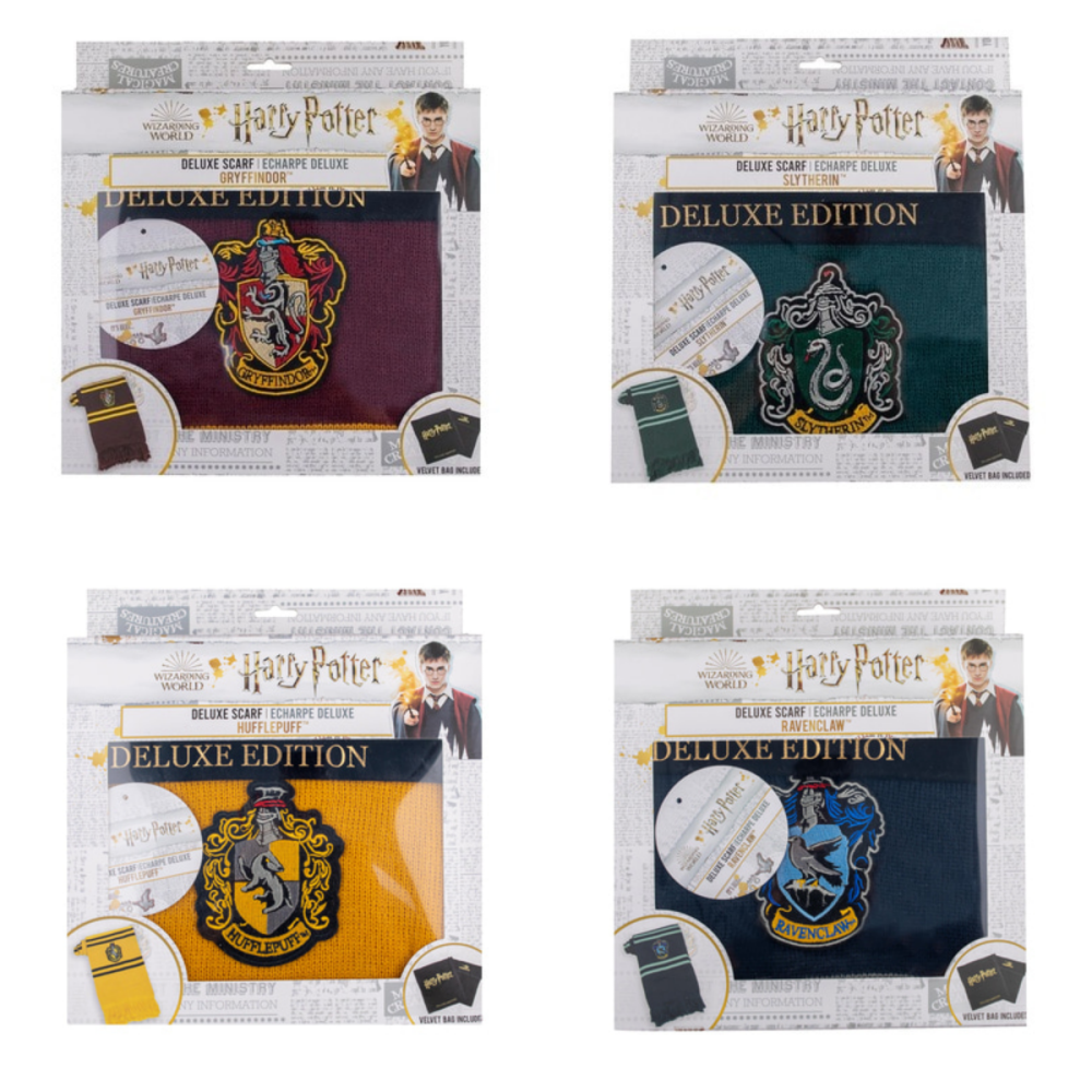 Harry Potter × Cinereplica 學院徽章針織流蘇圍巾 9¾月台商店 哈利波特周邊 霍格華茲-細節圖5