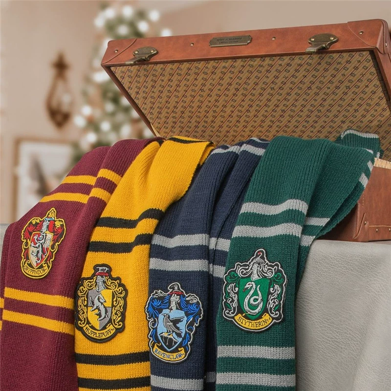 Harry Potter × Cinereplica 學院徽章針織流蘇圍巾 哈利波特周邊 霍格華茲-細節圖3