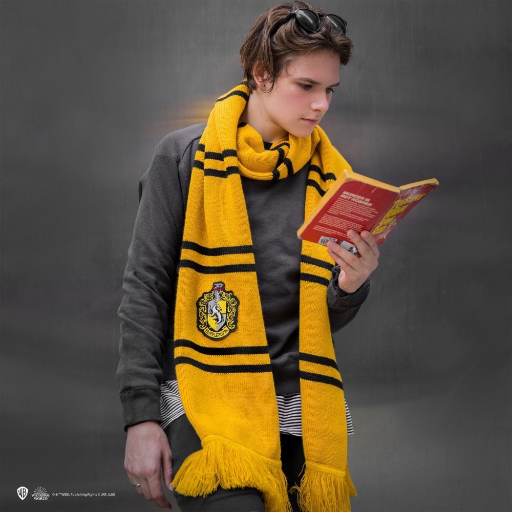 Harry Potter × Cinereplica 學院徽章針織流蘇圍巾 哈利波特周邊 霍格華茲-規格圖9