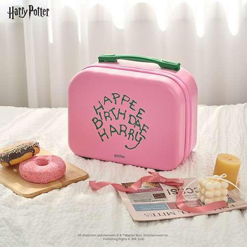 Harry Potter × Klimday 哈利的生日蛋糕迷你手提行李箱 野餐籃 盥洗包 收納包 哈利波特聯名周邊-細節圖3