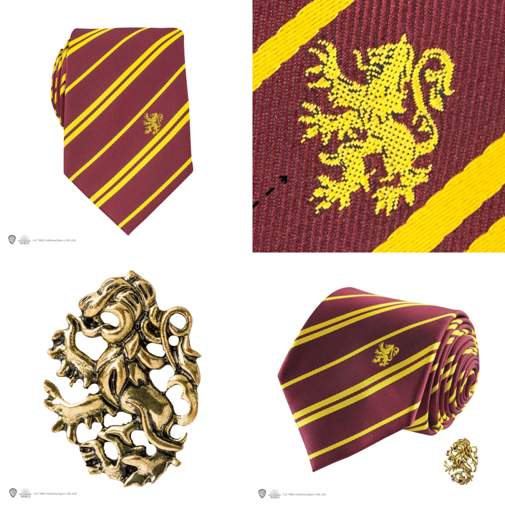 Harry Potter × Cinereplica 學院徽章領帶&領針豪華禮盒組 9¾月台商店 哈利波特 霍格華茲-細節圖4