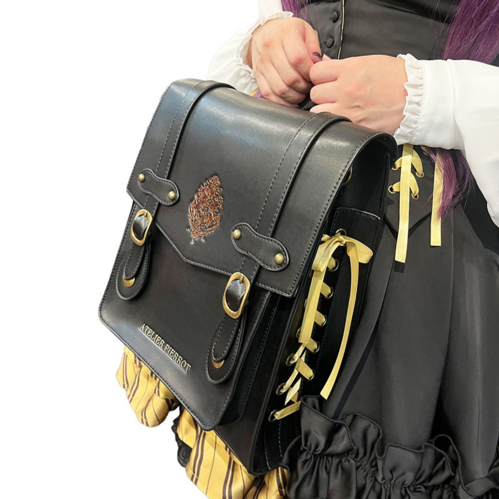Harry Potter × ATELIER PIERROT 霍格華茲校徽緞帶劍橋後背包｜側背/斜背/劍橋包 哈利波特-細節圖7