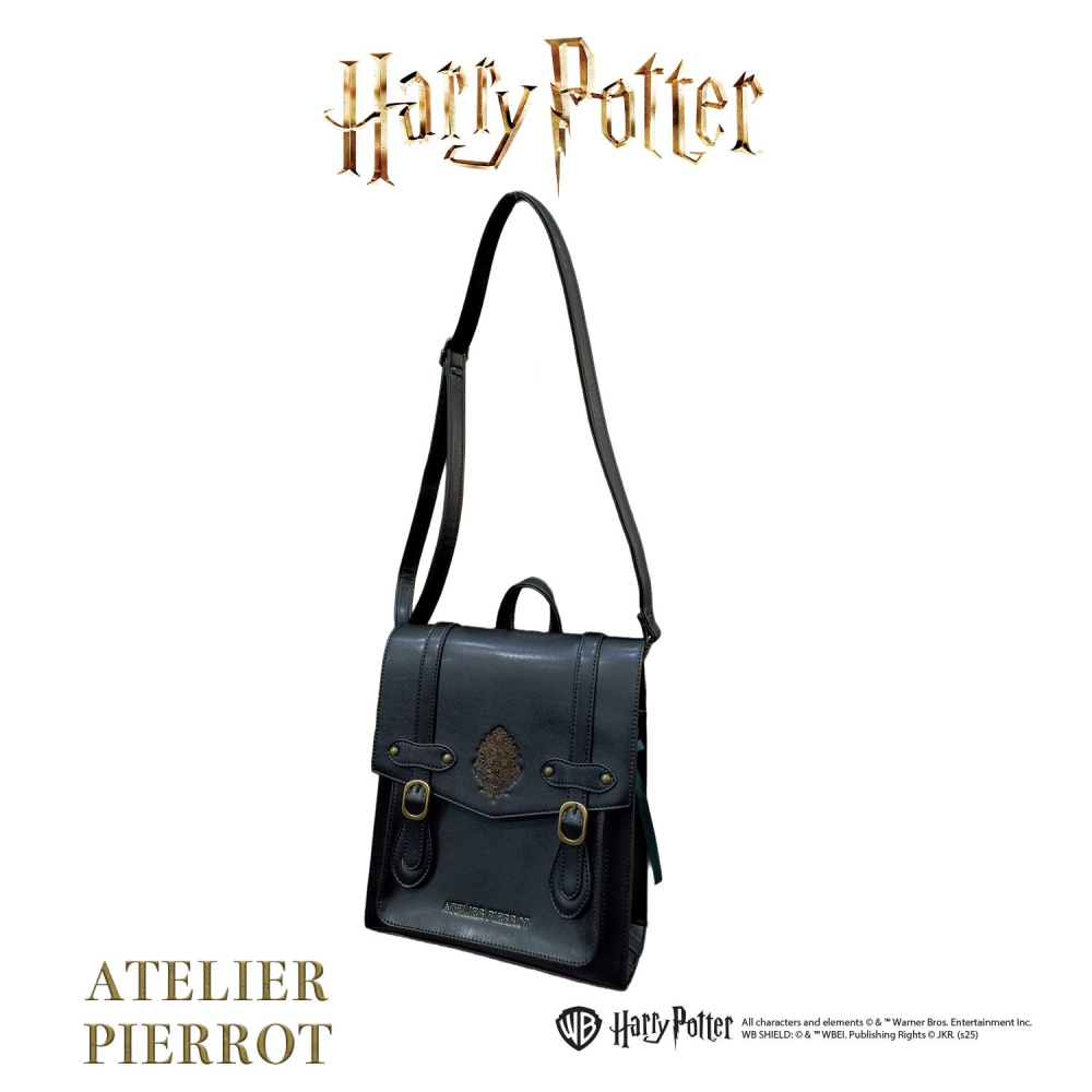 Harry Potter × ATELIER PIERROT 霍格華茲校徽緞帶劍橋後背包｜側背/斜背/劍橋包 哈利波特-細節圖9
