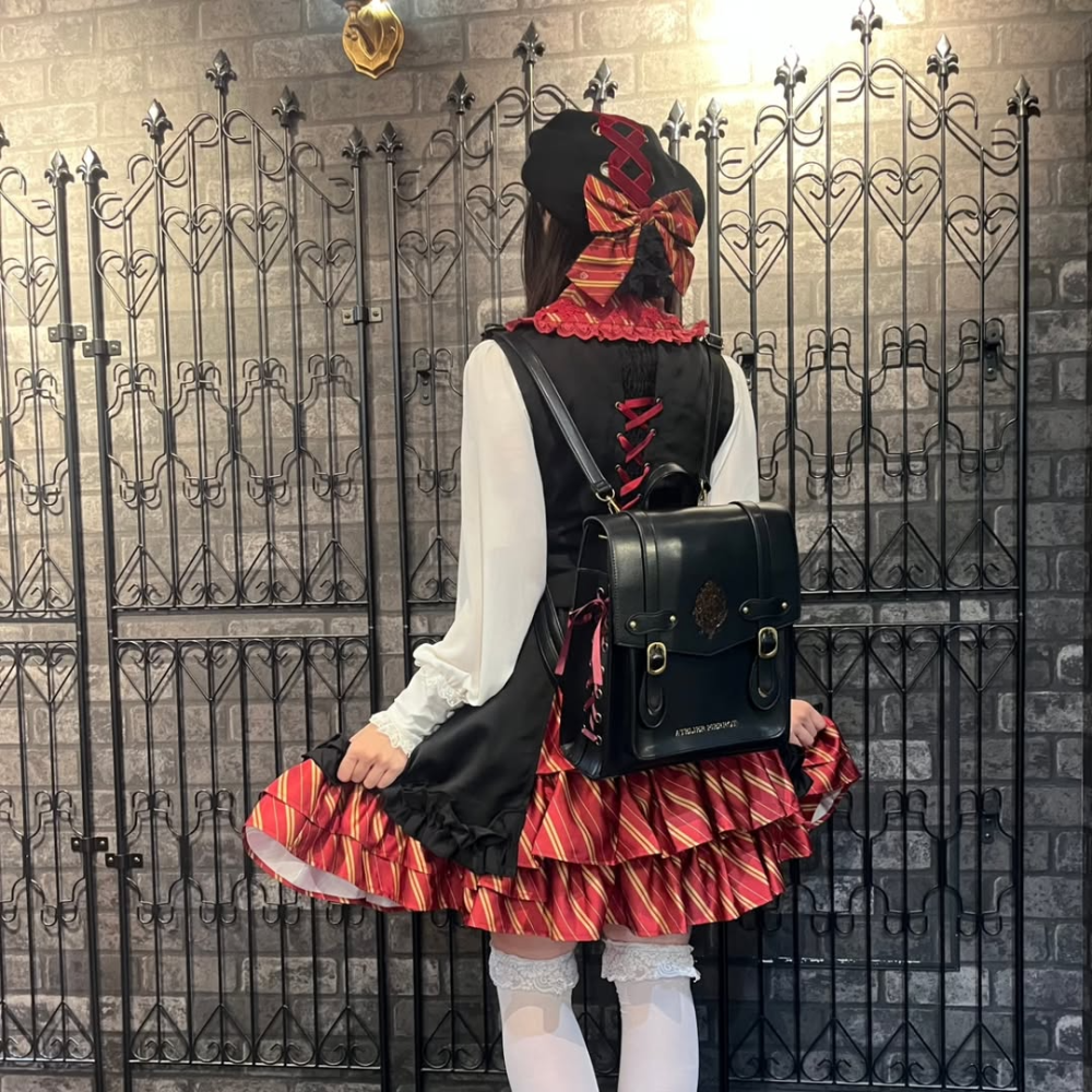 Harry Potter × ATELIER PIERROT 霍格華茲校徽緞帶劍橋後背包｜側背/斜背/劍橋包 哈利波特-細節圖8