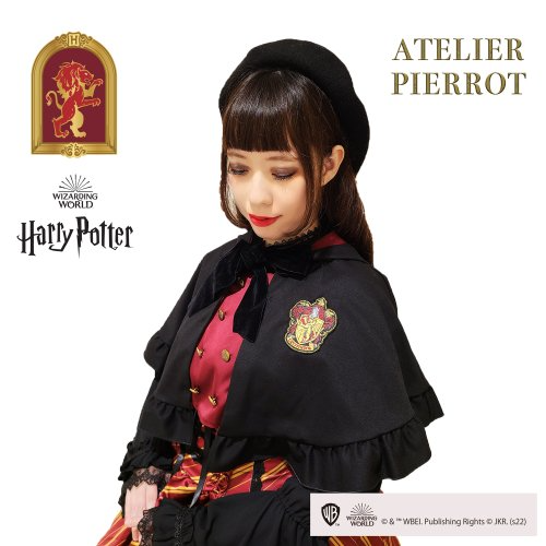 Harry Potter × ATELIER PIERROT 學院絲絨綁帶貝雷帽 蝴蝶結可拆 哈利波特聯名 貝蕾帽-細節圖9
