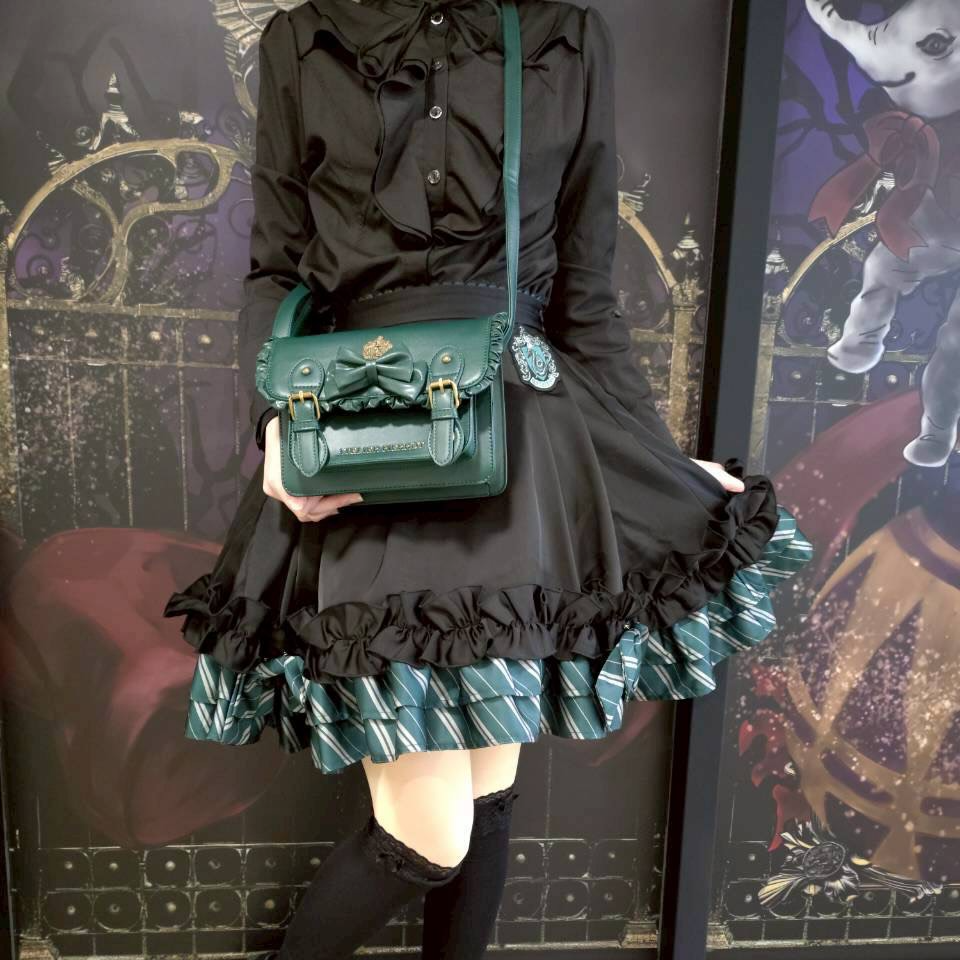 Harry Potter × ATELIER PIERROT 學院徽章荷葉飾邊劍橋包｜肩背/側背/斜背包 哈利波特-細節圖8