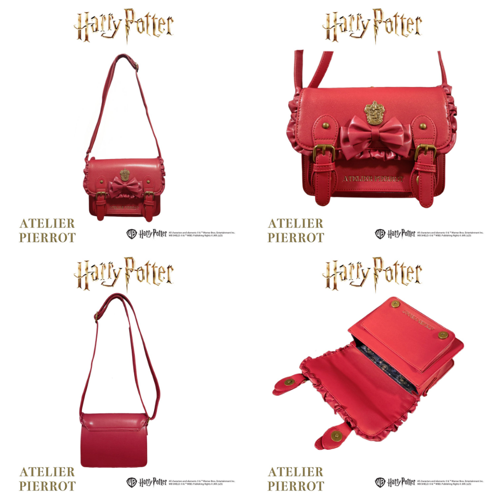 Harry Potter × ATELIER PIERROT 學院徽章荷葉飾邊劍橋包｜肩背/側背/斜背包 哈利波特-規格圖8