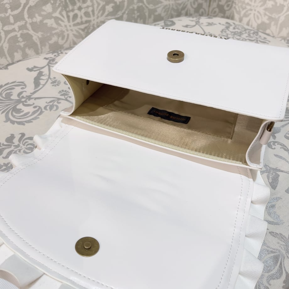 🇯🇵日本 ATELIER PIERROT 古典魅惑緞帶荷葉飾邊側肩背包｜肩背/側背/斜背包 宮廷風 古典蘿莉塔-細節圖7