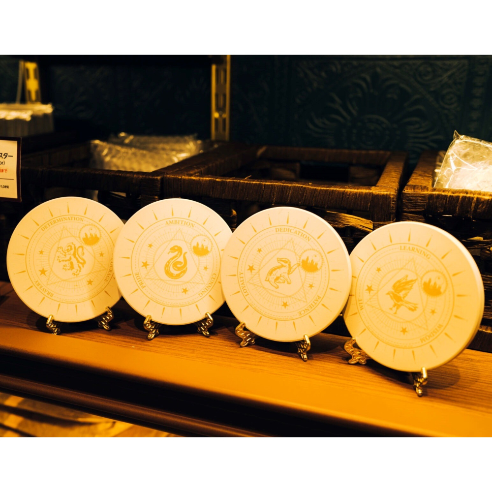 🇯🇵日本 Harry Potter Cafe 哈利波特白雲石/硅藻土吸水杯墊 哈利波特咖啡廳-細節圖2