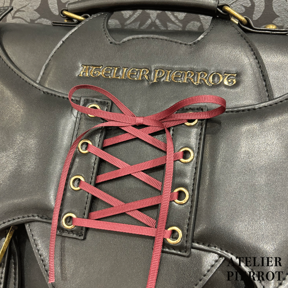 🇯🇵日本 ATELIER PIERROT 夜之墓蝙蝠翼造型側肩背包｜肩背/側背/斜背包 宮廷風 哥德蘿莉塔 蝙蝠包-細節圖4