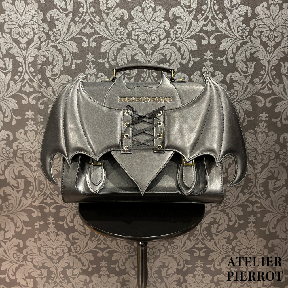 🇯🇵日本 ATELIER PIERROT 夜之墓蝙蝠翼造型側肩背包｜肩背/側背/斜背包 宮廷風 哥德蘿莉塔 蝙蝠包-細節圖7