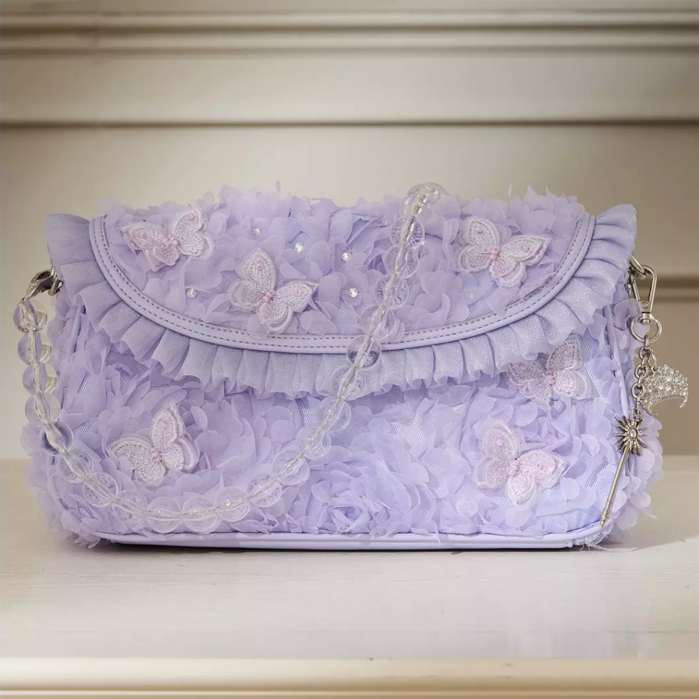 Wicked 🇺🇸美國 魔法壞女巫 格琳達蝴蝶紗肩背包｜側背/斜背包 Glinda 葛琳達-細節圖4