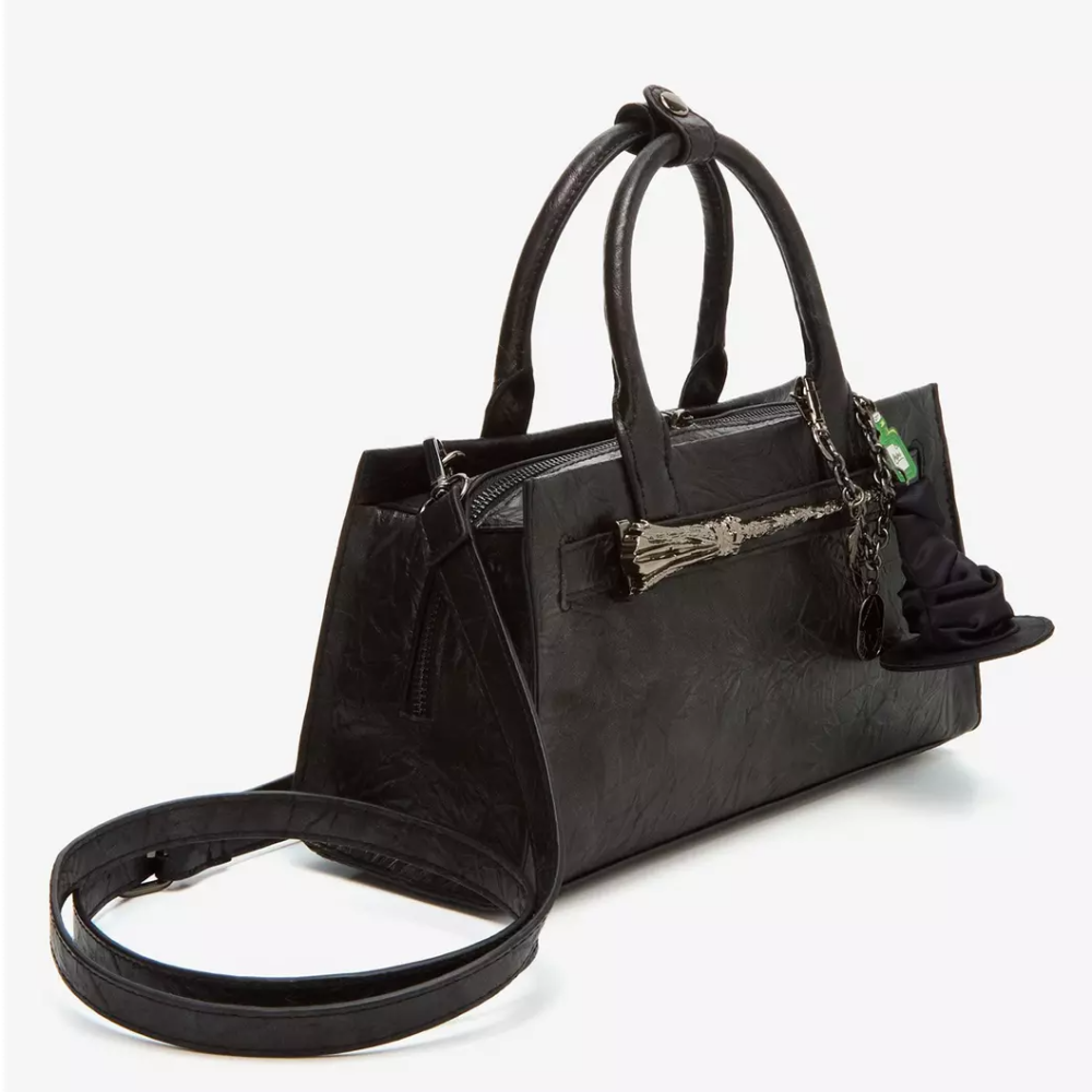 Wicked 🇺🇸美國 魔法壞女巫 艾法芭掃帚褶皺紋理肩背包｜手提/側背/斜背包 Elphaba-細節圖2