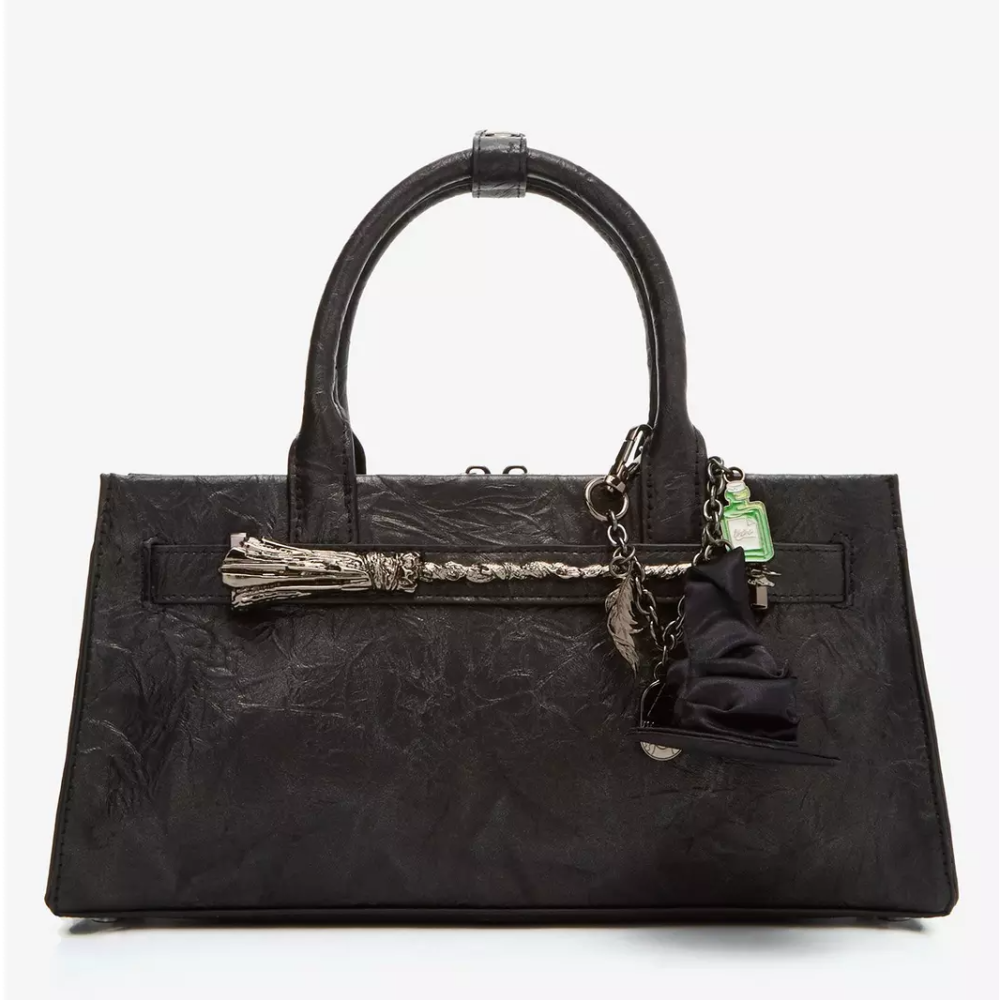 Wicked 🇺🇸美國 魔法壞女巫 艾法芭掃帚褶皺紋理肩背包｜手提/側背/斜背包 Elphaba-細節圖3