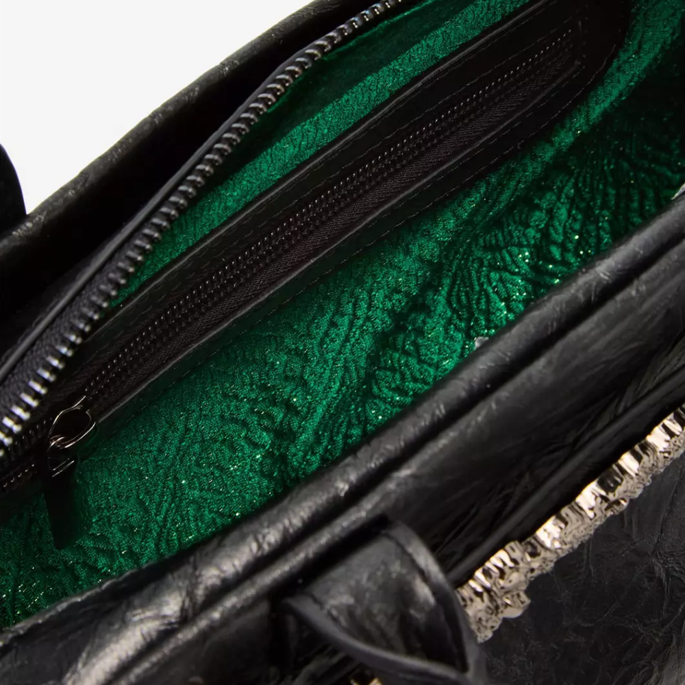 Wicked 🇺🇸美國 魔法壞女巫 艾法芭掃帚褶皺紋理肩背包｜手提/側背/斜背包 Elphaba-細節圖4