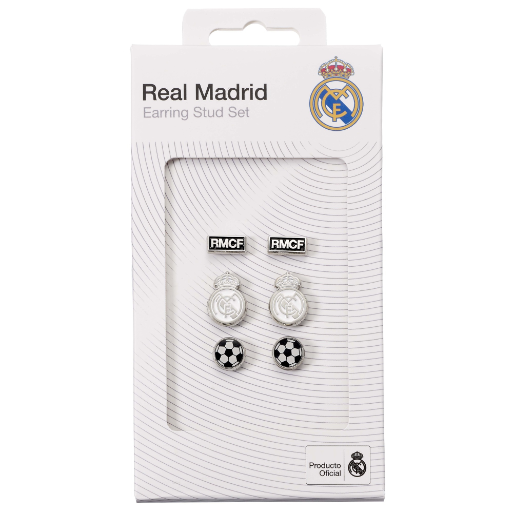 🇬🇧英國限定 皇家馬德里 針式耳環套組｜Real Madrid 皇馬 西甲 足球 官方周邊-細節圖5