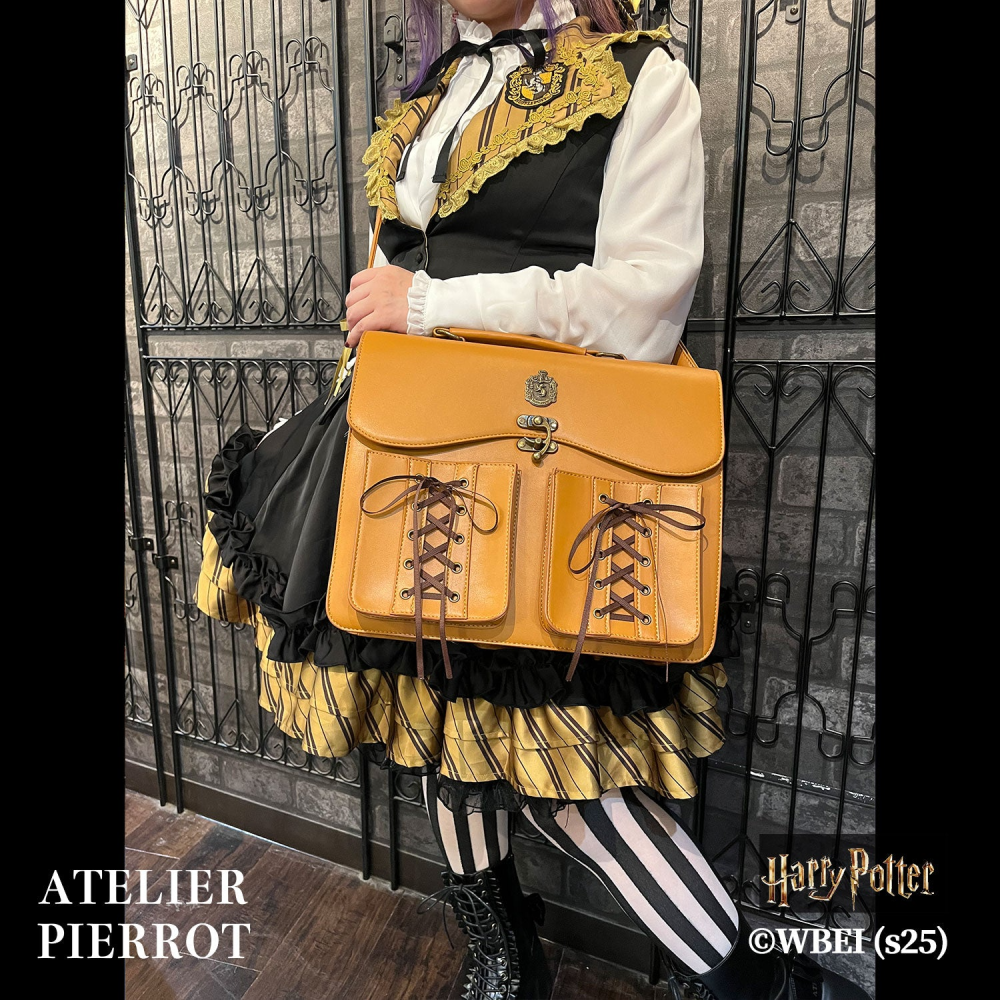 Harry Potter × ATELIER PIERROT 學院徽章雙前袋劍橋包｜手提/側背/後背包 書包 哈利波特-細節圖4