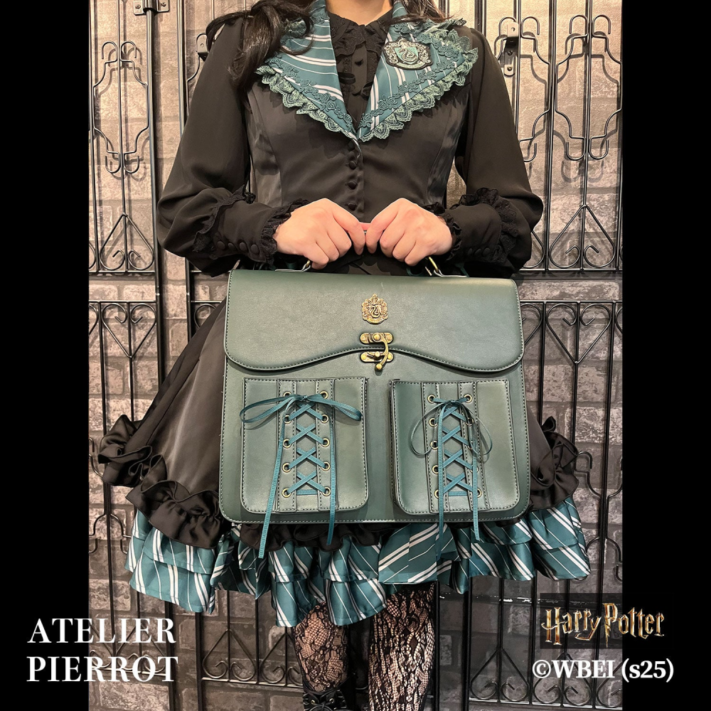 Harry Potter × ATELIER PIERROT 學院徽章雙前袋劍橋包｜手提/側背/後背包 書包 哈利波特-細節圖5