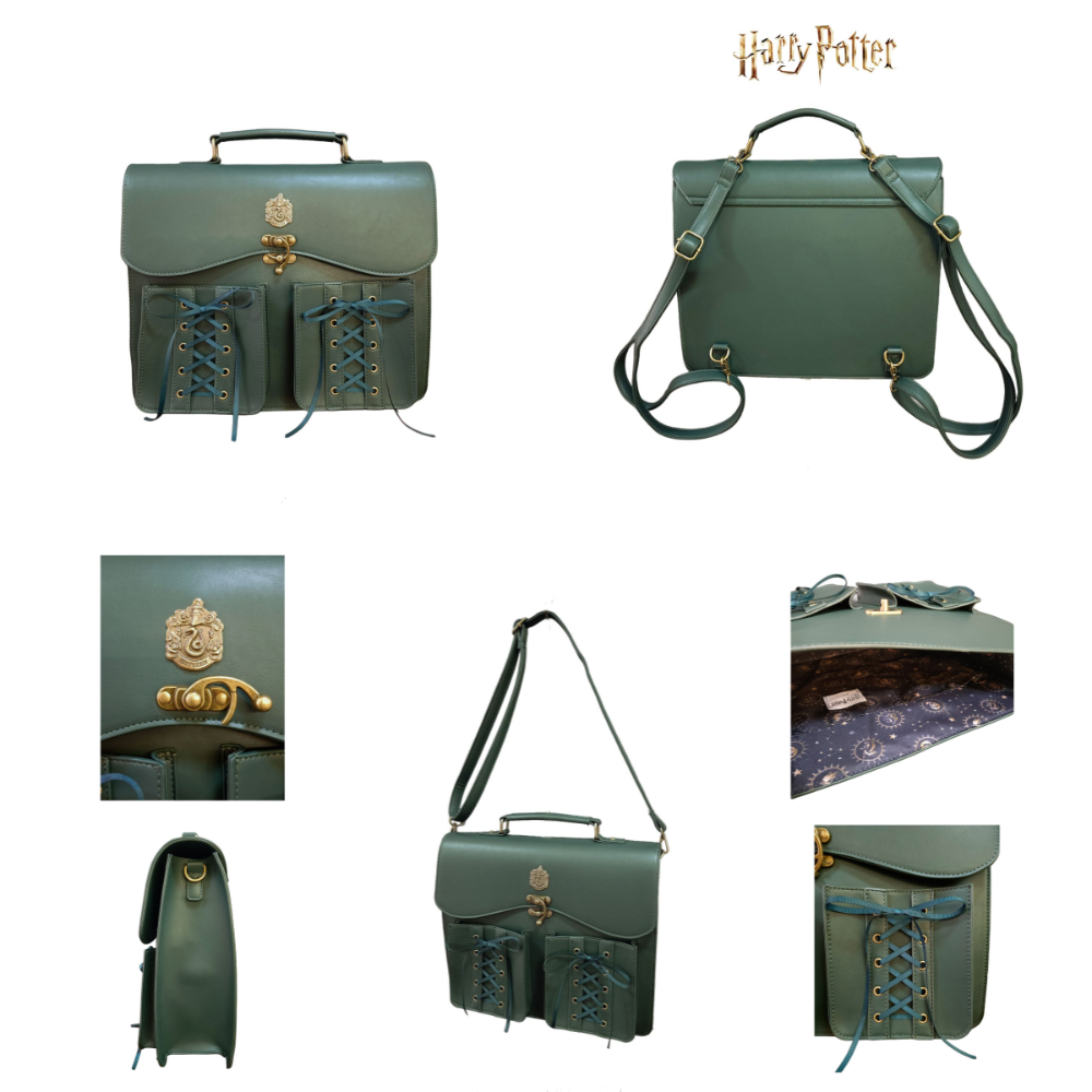 Harry Potter × ATELIER PIERROT 學院徽章雙前袋劍橋包｜手提/側背/後背包 書包 哈利波特-規格圖8