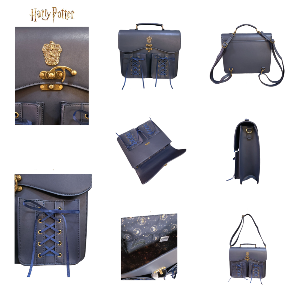 Harry Potter × ATELIER PIERROT 學院徽章雙前袋劍橋包｜手提/側背/後背包 書包 哈利波特-規格圖8