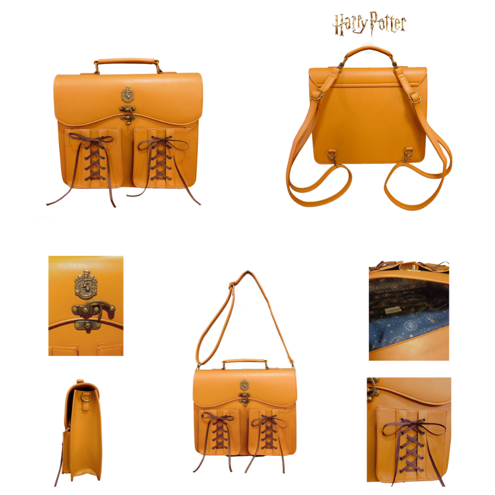 Harry Potter × ATELIER PIERROT 學院徽章雙前袋劍橋包｜手提/側背/後背包 書包 哈利波特-規格圖8