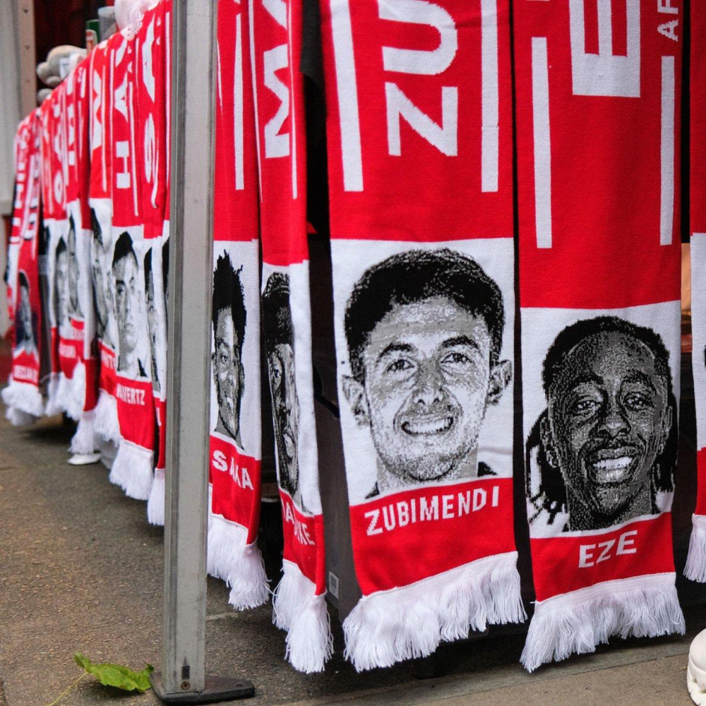 🇬🇧英國 兵工廠球員肖像圍巾｜Arsenal 兵工廠足球俱樂部 槍手 阿森納 英超 足球-細節圖3