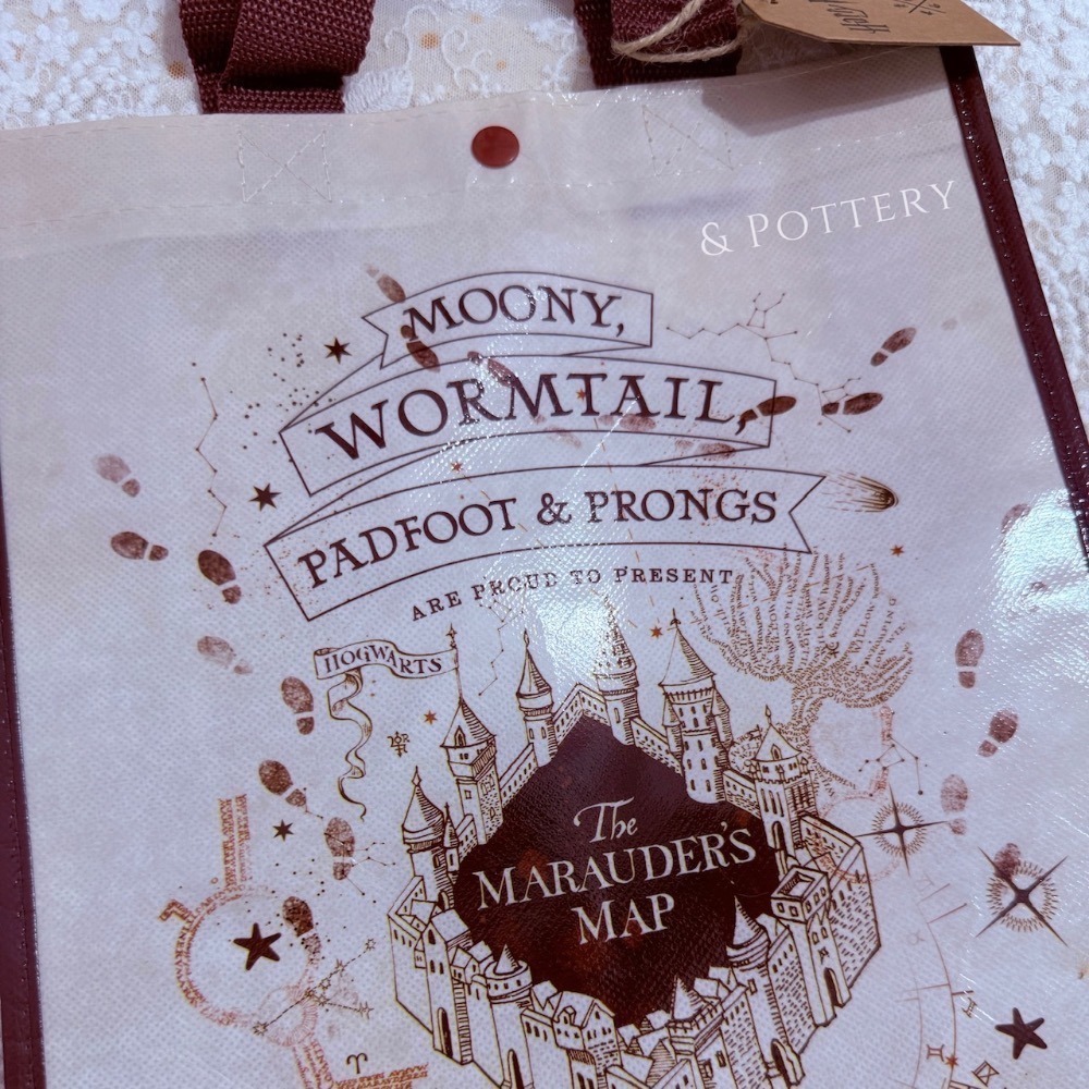 🔥現貨⚡哈利波特影城 劫盜地圖環保購物袋 手提袋 收納袋 Harry Potter-細節圖3