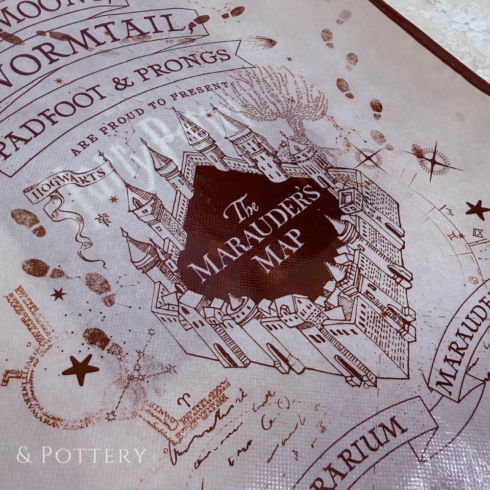 🔥現貨⚡哈利波特影城 劫盜地圖環保購物袋 手提袋 收納袋 Harry Potter-細節圖7