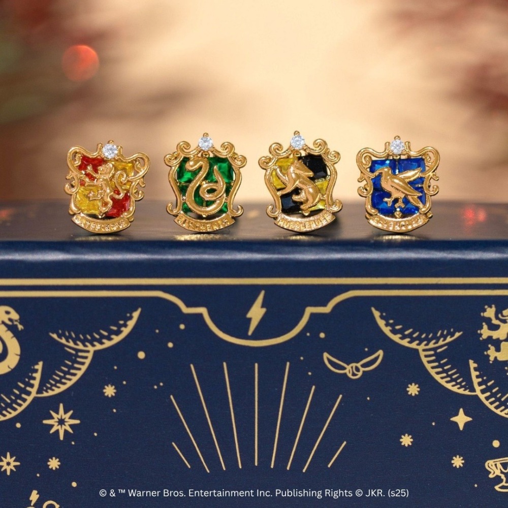 Harry Potter × Girls Crew 針式耳環四件組-史萊哲林學院象徵 哈利波特聯名耳釘 🇺🇸北美限定-細節圖7