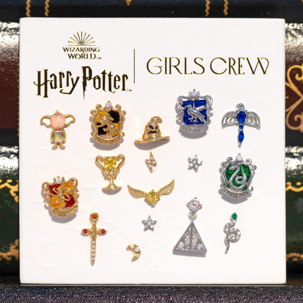 Harry Potter × Girls Crew 死神聖物標誌針式耳環 哈利波特聯名耳釘 🇺🇸北美限定-細節圖6