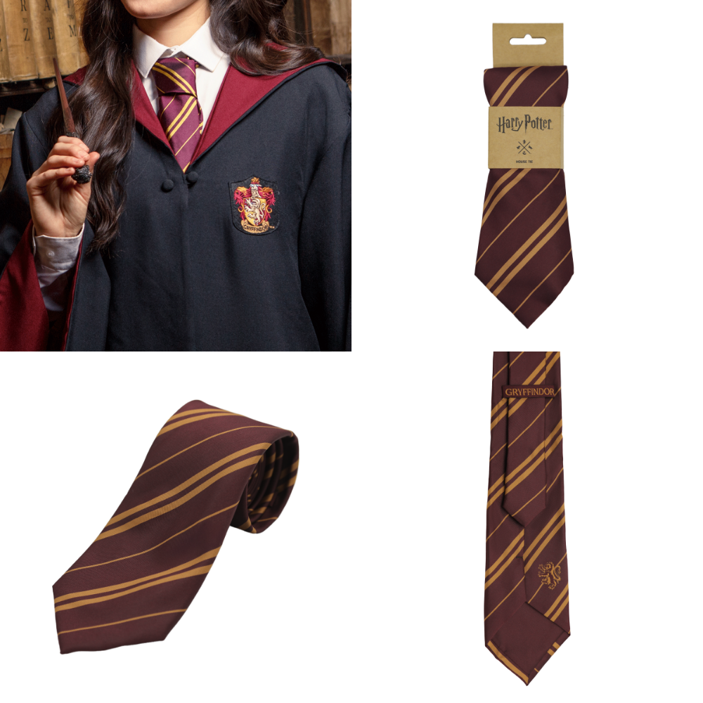 ⚡哈利波特影城 學院條紋領帶 Harry Potter 哈利波特周邊 霍格華茲-規格圖5