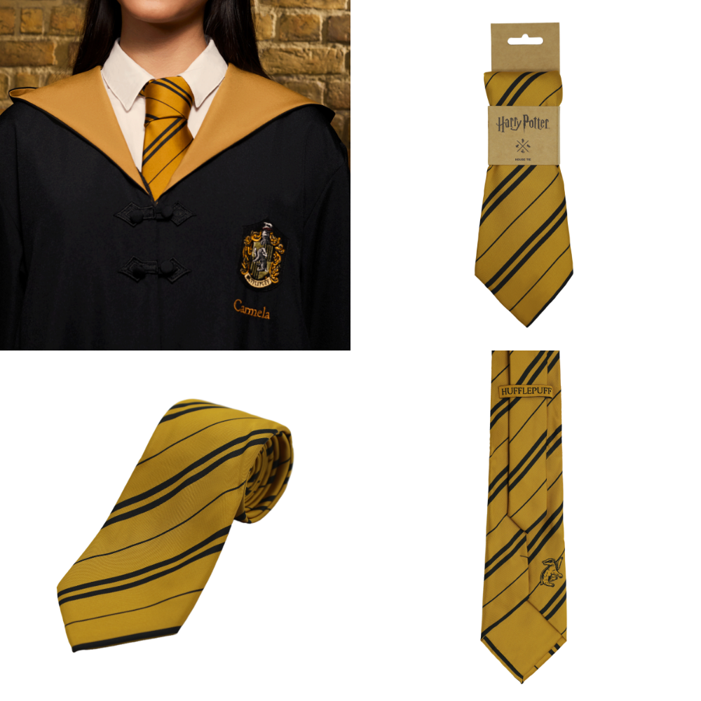 ⚡哈利波特影城 學院條紋領帶 Harry Potter 哈利波特周邊 霍格華茲-規格圖5
