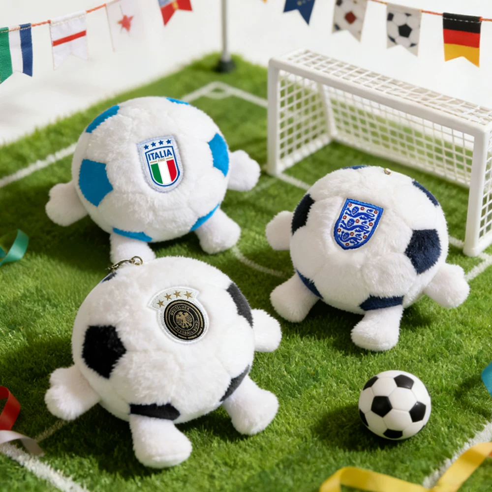 FanTown × FIFA世界盃 國家隊毛絨足球吊飾｜德國 法國 荷蘭 英格蘭 葡萄牙 義大利 阿根廷-細節圖2