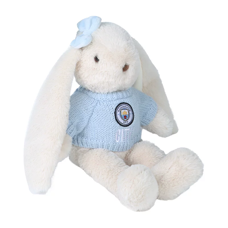 FanTown × 曼徹斯特城足球俱樂部 隊徽垂耳兔玩偶｜Manchester City 藍月亮 英超 足球 長耳兔娃娃-細節圖6