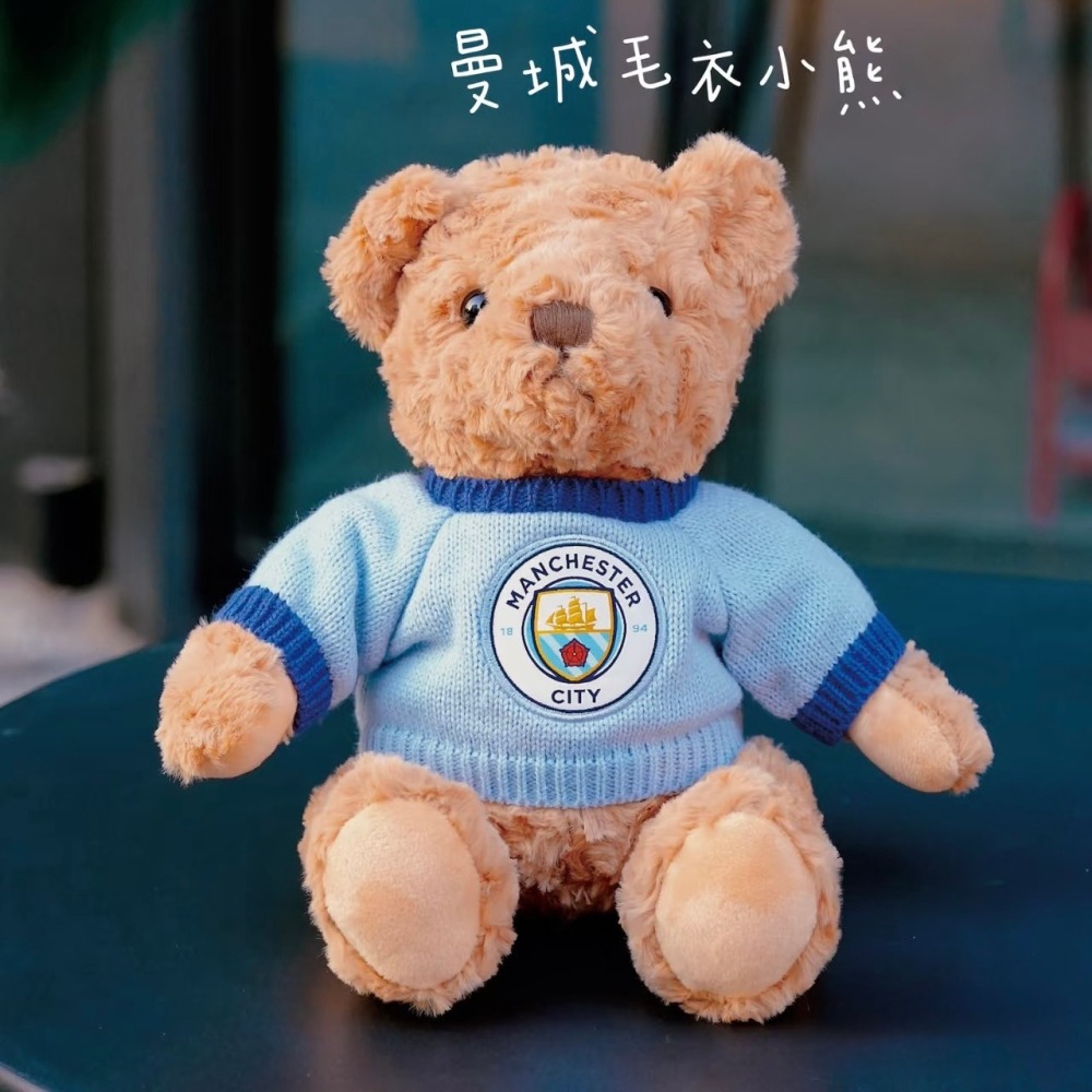 FanTown × 曼徹斯特城足球俱樂部 哈蘭德毛衣泰迪熊玩偶｜Manchester City Haaland 曼城-細節圖3