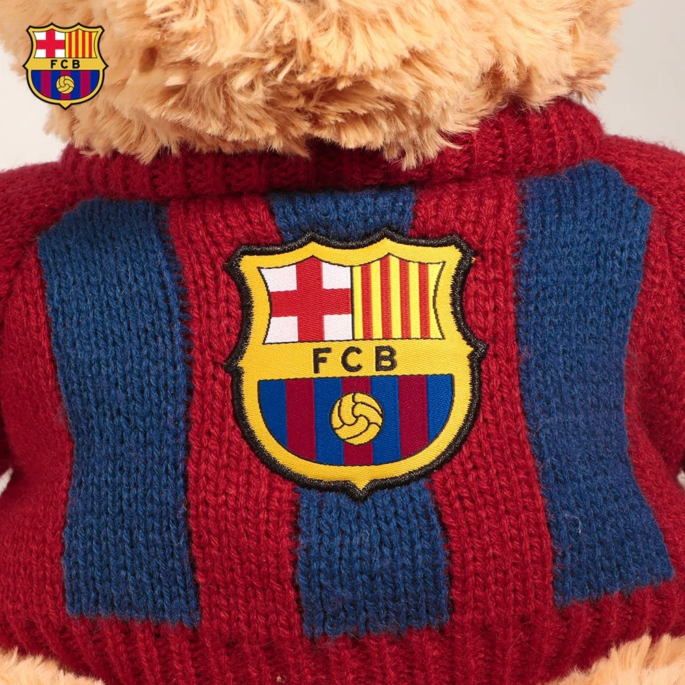 FanTown × 巴塞隆納足球俱樂部 隊徽毛衣泰迪熊玩偶｜FC Barcelona 巴薩 西甲 足球-細節圖7