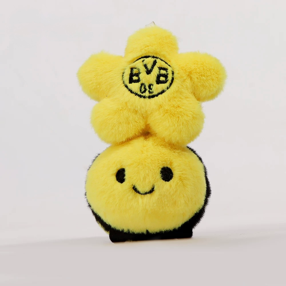 FanTown × 多特蒙德足球俱樂部 BVB小蜜蜂吊飾玩偶｜Borussia Dortmund 足球 絨毛娃娃-細節圖3