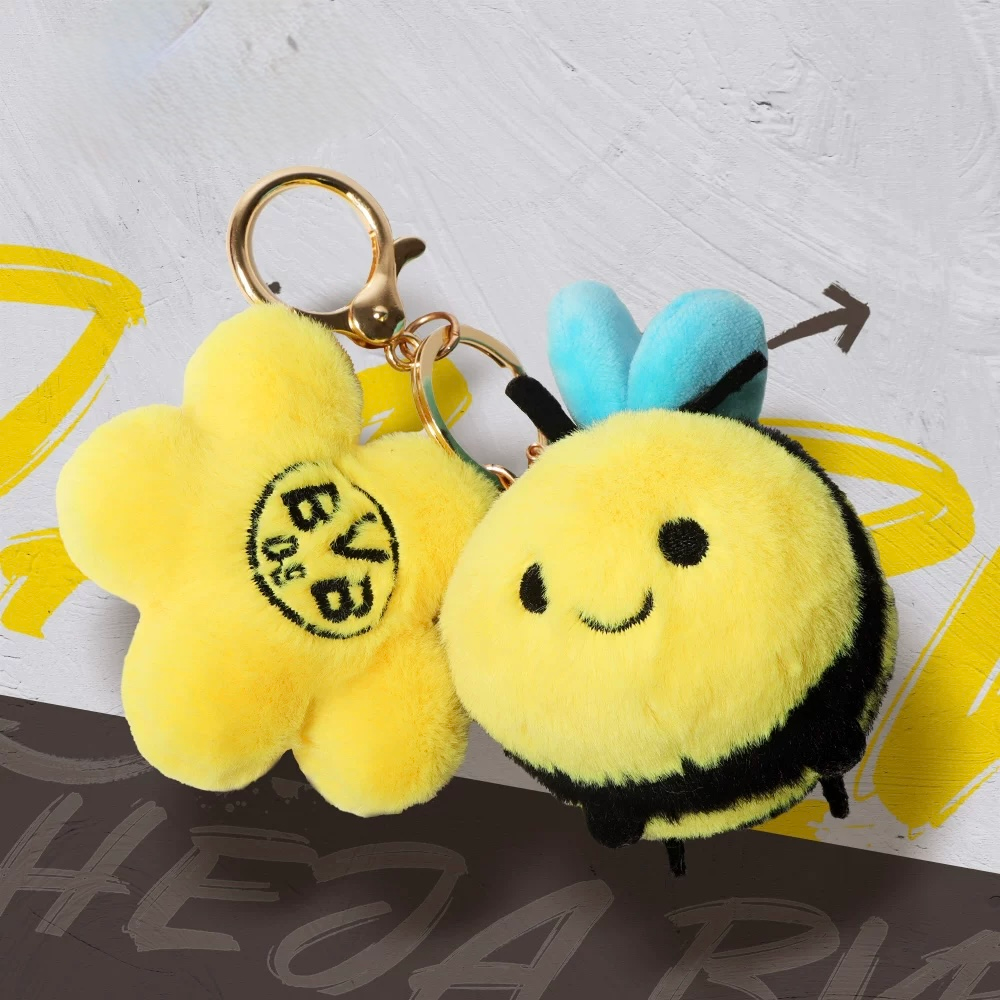 FanTown × 多特蒙德足球俱樂部 BVB小蜜蜂吊飾玩偶｜Borussia Dortmund 足球 絨毛娃娃-細節圖5