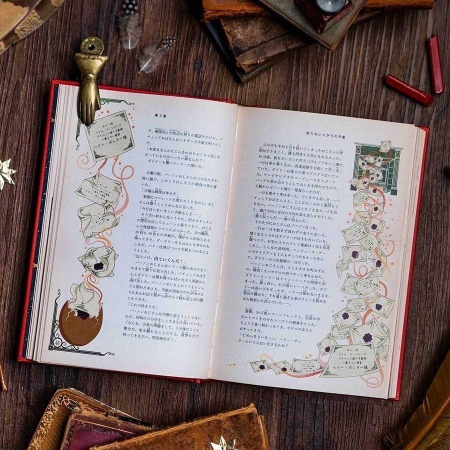📔哈利波特 魔法機關書【日文版】精裝書 插畫 小說 MinaLima,Karl James Harry Potter-細節圖3