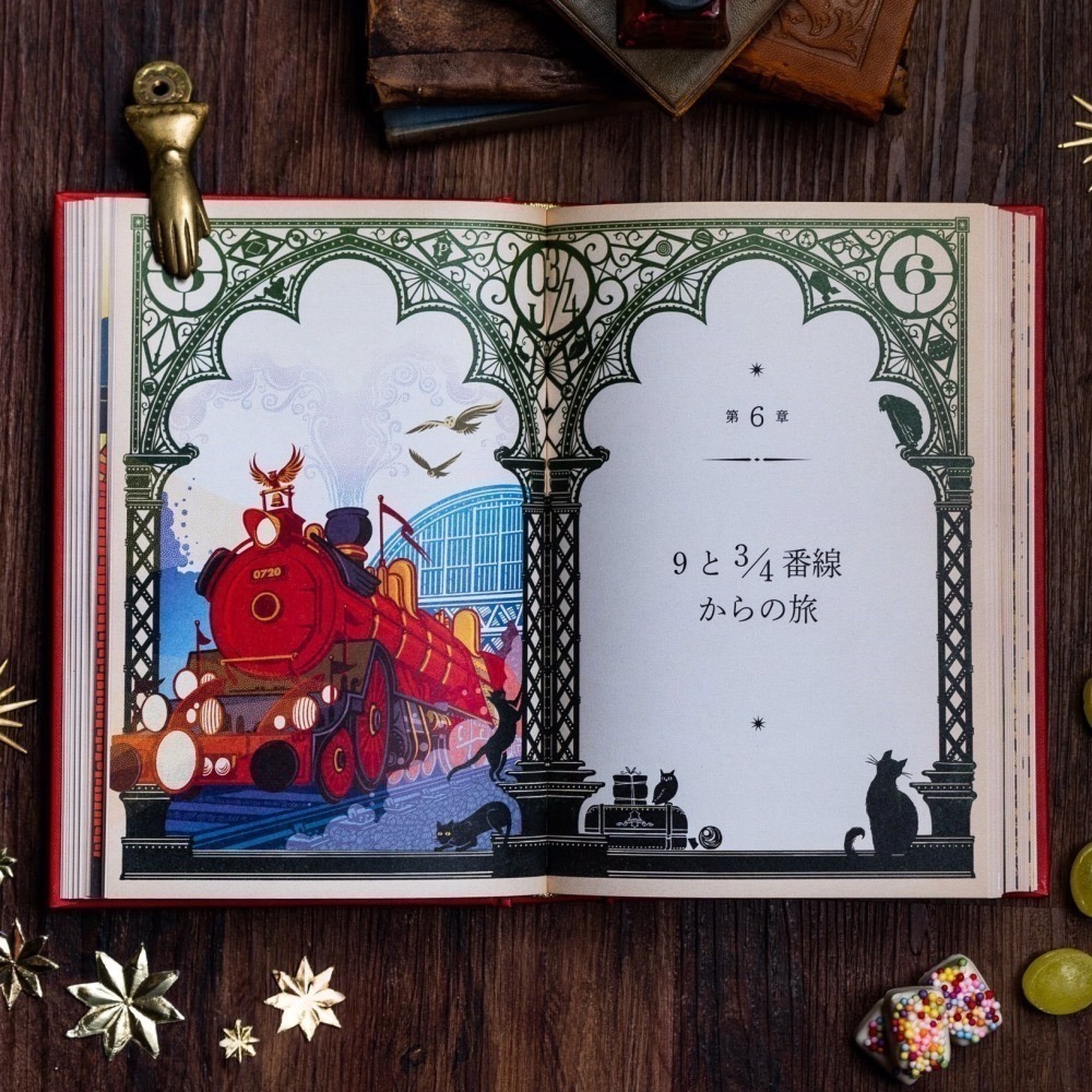 📔哈利波特 魔法機關書【日文版】精裝書 插畫 小說 MinaLima,Karl James Harry Potter-細節圖4
