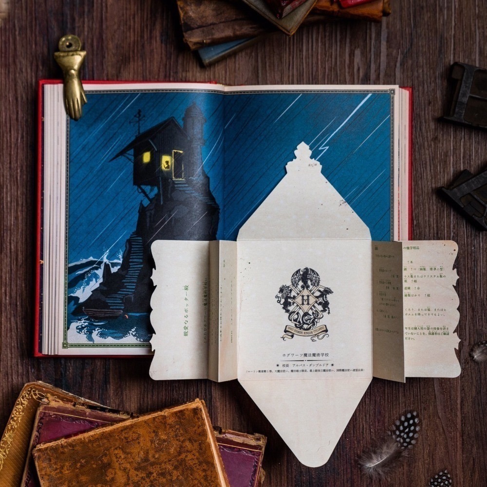 📔哈利波特 魔法機關書【日文版】精裝書 插畫 小說 MinaLima,Karl James Harry Potter-細節圖8
