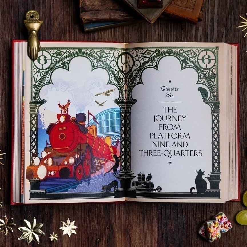 📔哈利波特 魔法機關書【英文版】精裝書 插畫 小說 MinaLima,Karl James Harry Potter-細節圖5