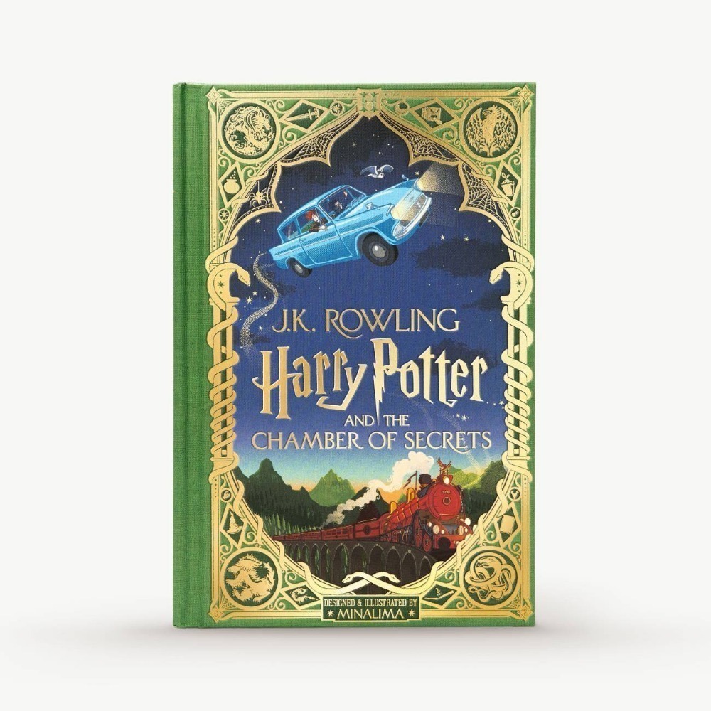 📔哈利波特 魔法機關書【英文版】精裝書 插畫 小說 MinaLima,Karl James Harry Potter-2. 消失的密室【MinaLima】