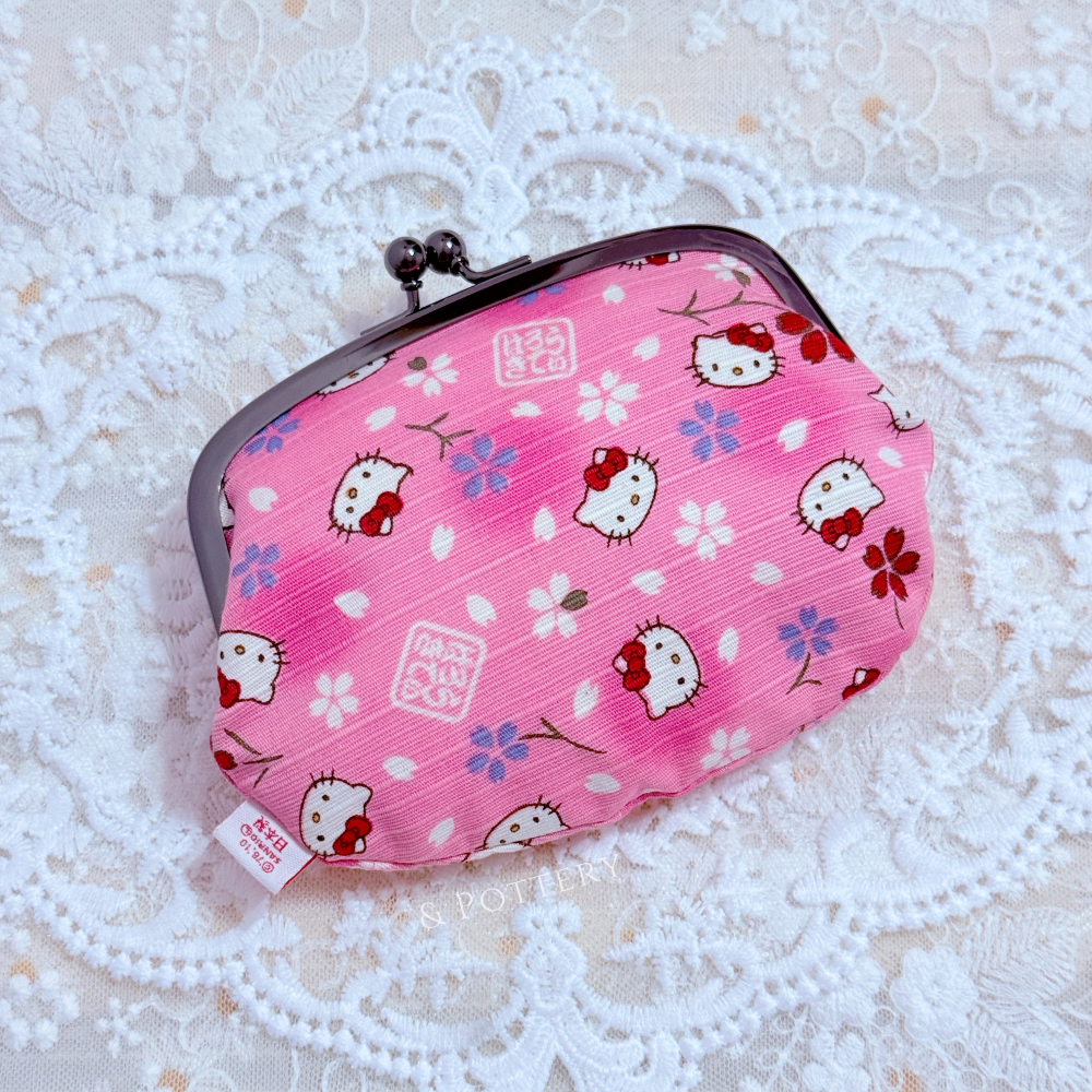 🔥現貨 🇯🇵日本 Hello Kitty 葉朗彩彩和風口金包 零錢包 收納包 凱蒂貓 三麗鷗 Sanrio 日本製