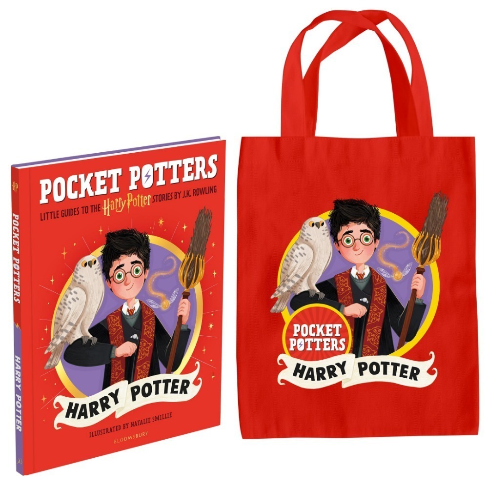 📔哈利波特 口袋波特：角色迷你指南+托特包【英文版】精裝書 Pocket Potters Harry 魔法口袋書-哈利·波特