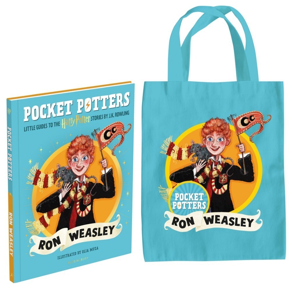 📔哈利波特 口袋波特：角色迷你指南+托特包【英文版】精裝書 Pocket Potters Harry 魔法口袋書-榮恩·衛斯理