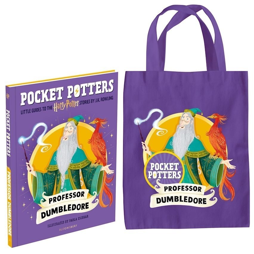 📔哈利波特 口袋波特：角色迷你指南+托特包【英文版】精裝書 Pocket Potters Harry 魔法口袋書-鄧不利多校長